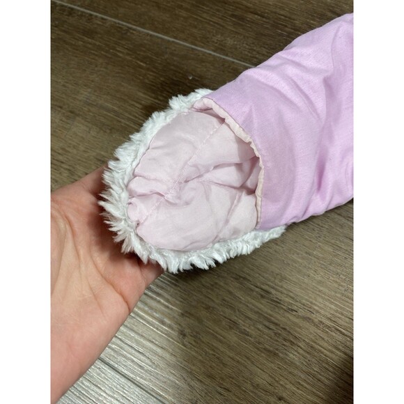 Vintage 90s Pacific Trail Pink Retro Appliqué Hooded Snowsuit Toddler Girl 18m - Picture 4 of 7